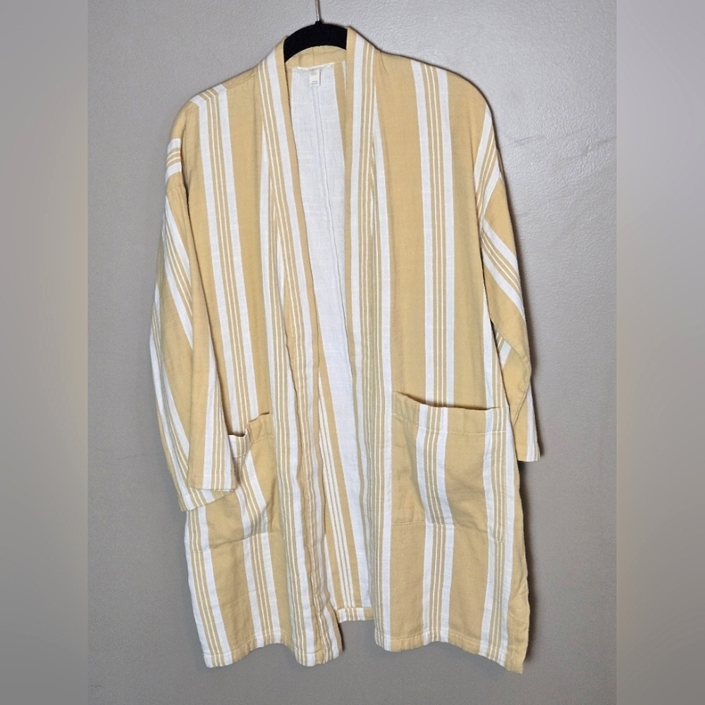 Eileen Fisher 100% Organic Cotton Old Money Oversize Open Blazer, S Petite